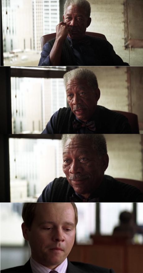 High Quality Morgan Freeman Good Luck Blank Meme Template