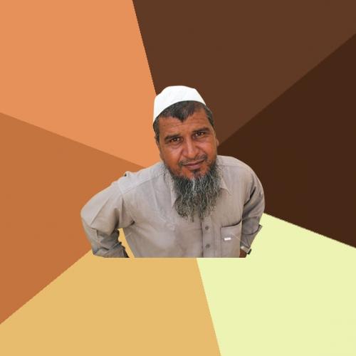 Ordinary Muslim Man Blank Meme Template