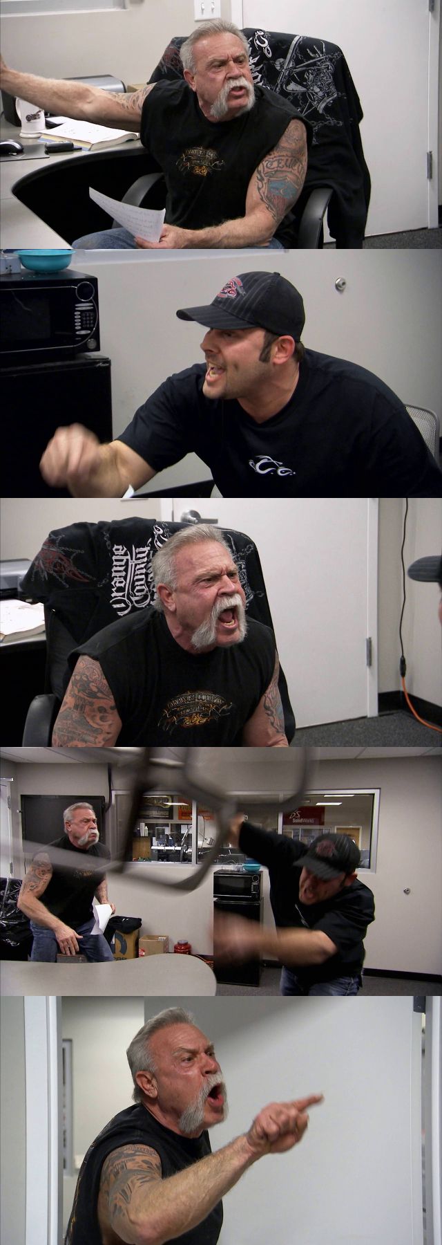 American Chopper Argument Blank Meme Template