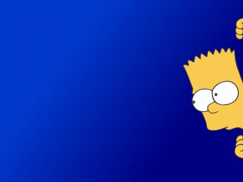 High Quality Bart Simpson Peeking Blank Meme Template