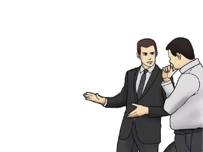 Car Salesman Slaps Hood Blank Meme Template