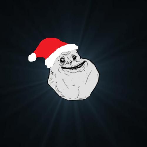 High Quality Forever Alone Christmas Blank Meme Template