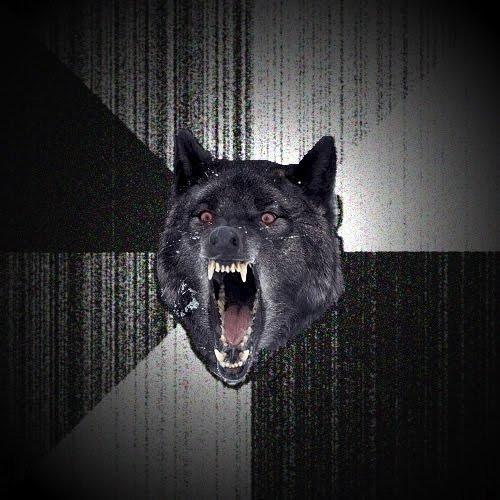 High Quality Insanity Wolf Blank Meme Template