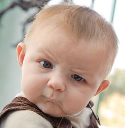 Meme Faces - Skeptical Baby