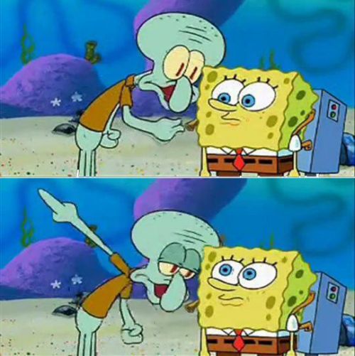 High Quality Talk To Spongebob Blank Meme Template